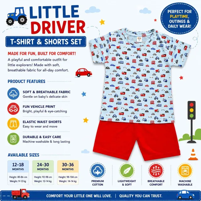 Tiny Traffic Explorer Outfit Set