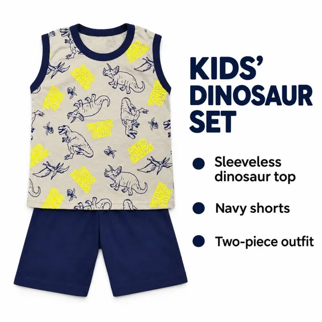 Dino Explorer Sleeveless Set